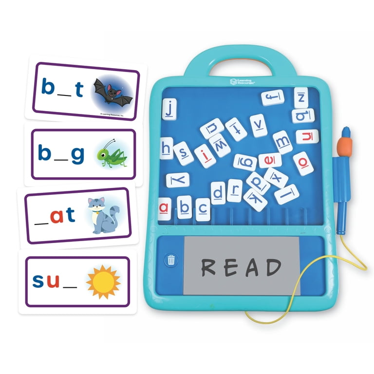 Magnetic Word Builder Puzzle Board with Letter Tiles photo 1