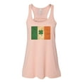 thumbnail image 1 of Irish Flag, St. Patricks Day Tank, Ireland Racerback, Irish Tank Top, Shamrock Tank, Sublimated Design, Women's Racerback, Irish Flag Shirt, Peach, MEDIUM, 1 of 1