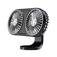 thumbnail image 1 of Hugtrwg Ventilador Ventilación Automático 5 V Ventilador Eléctrico Automático USB Giratorio 360 ​​​​grados (negro), 1 of 9