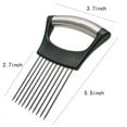 thumbnail image 2 of Stainless Steel Onion Holder for Slicing,Onion Slicer Holder,Onion Cutter for Slicing of Onions,Tomatoes,Avocados,Eggs and Other Vegetables,KItchen Utensils Onion Holder for Slicing, 2 of 6
