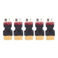 thumbnail image 2 of XT60 To T Plug Connector, Compact Design Tight Connection RC Car Battery Adapter Wear Resisting 5 Pieces  for Charger, 2 of 7