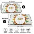 thumbnail image 3 of Kdxio World Travel3 Print Windshield Sun Shade,UV Rays and Sun Heat Protection,Sunshade for Car Windshield,Car Shade Front Windshield -, 3 of 6