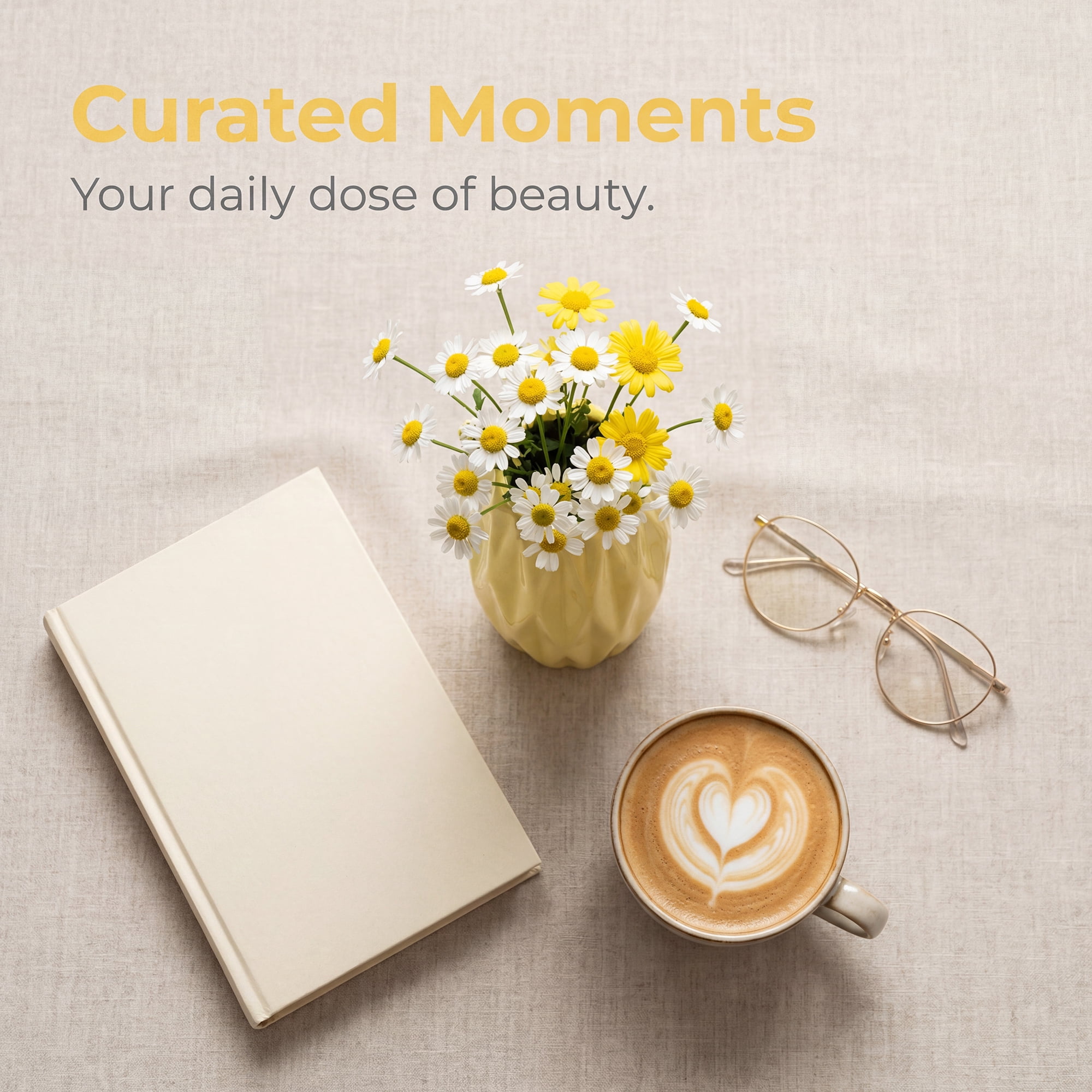 Unique Bargains Small Ceramic Modern Vase Matte Decorative Flower Vase for Desktop Yellow