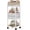 White+wood, variant on Makeup Organizer Cart, Floor Skincare Organizers, Makeup Storage with Drawers, Vanity Organizer Cosmetics Display Cases Holder for Skin Care, Perfume, Makeup Brush, Hair Tool, Wood & White