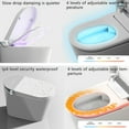 thumbnail image 3 of Smart Toilet with Auto Flush, Heated Seat, Bidet Wash, Foot Sensor, Warm Water & Dryer, 3 of 12