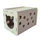 thumbnail image 1 of para gatos de fieltro para gatos domésticos, plegable, ahorra espacio, divertido para descansar y dormir, tablero rascador con bola de campana i, 1 of 9