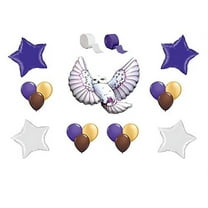 Partysupplybyspursgrl Harry Potter Purple Celebration 20 CT Balloon Bouquet & Bonus Birthday Button