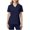 Dark Blue, variant on Short Sleeve T-Shirts for Women V Neck Nursing Uniform Shirts with Lightweight Breathable Summer Fit