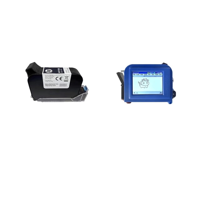 Printer Jet, 12.7mm Handheld Inkjet Printer Label Mini,Portable Printer, QR Bar Batch Code Date Number Logo Expiry Date T-shirts ,Fast Printing