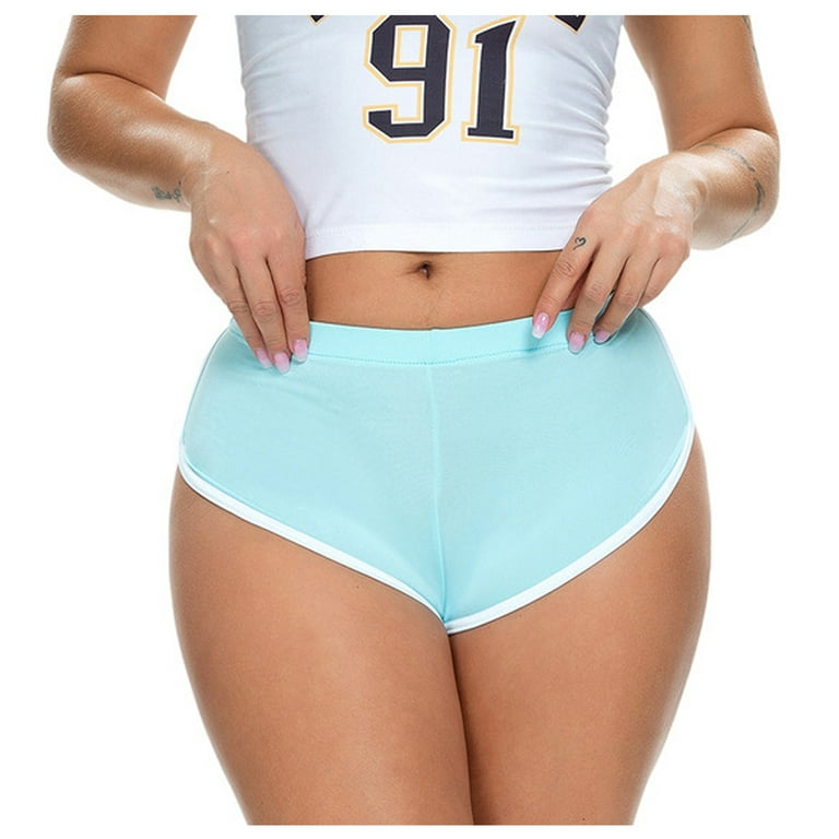 Women Sexy Candy Color Hot Pants Stretch Shorts Feminine Sports