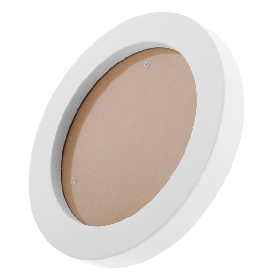 Beaupretty Round Wood Photo Frame Hanging Display For Dining Room Decor 1Pcs