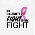 thumbnail image 4 of Inktastic My Daughters Fight is my Fight- breast cancer awareness Boys or Girls Baby Bodysuit, 4 of 5