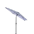 thumbnail image 2 of Davee 6.5ft Square Black/White Stripe Color Market Umbrella with Tilt and Crank, 2 of 3