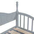 thumbnail image 3 of Euroco Wood Twin Size Daybed with Trundle and Drawers, Extendable Bed, Gray, 3 of 14