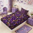 thumbnail image 2 of Manfei Boho Blossom Twin Fitted Sheet 2 Pieces,Vintage Damask Bedding,1 Fitted Sheet and 1 Pillowcase, 2 of 4