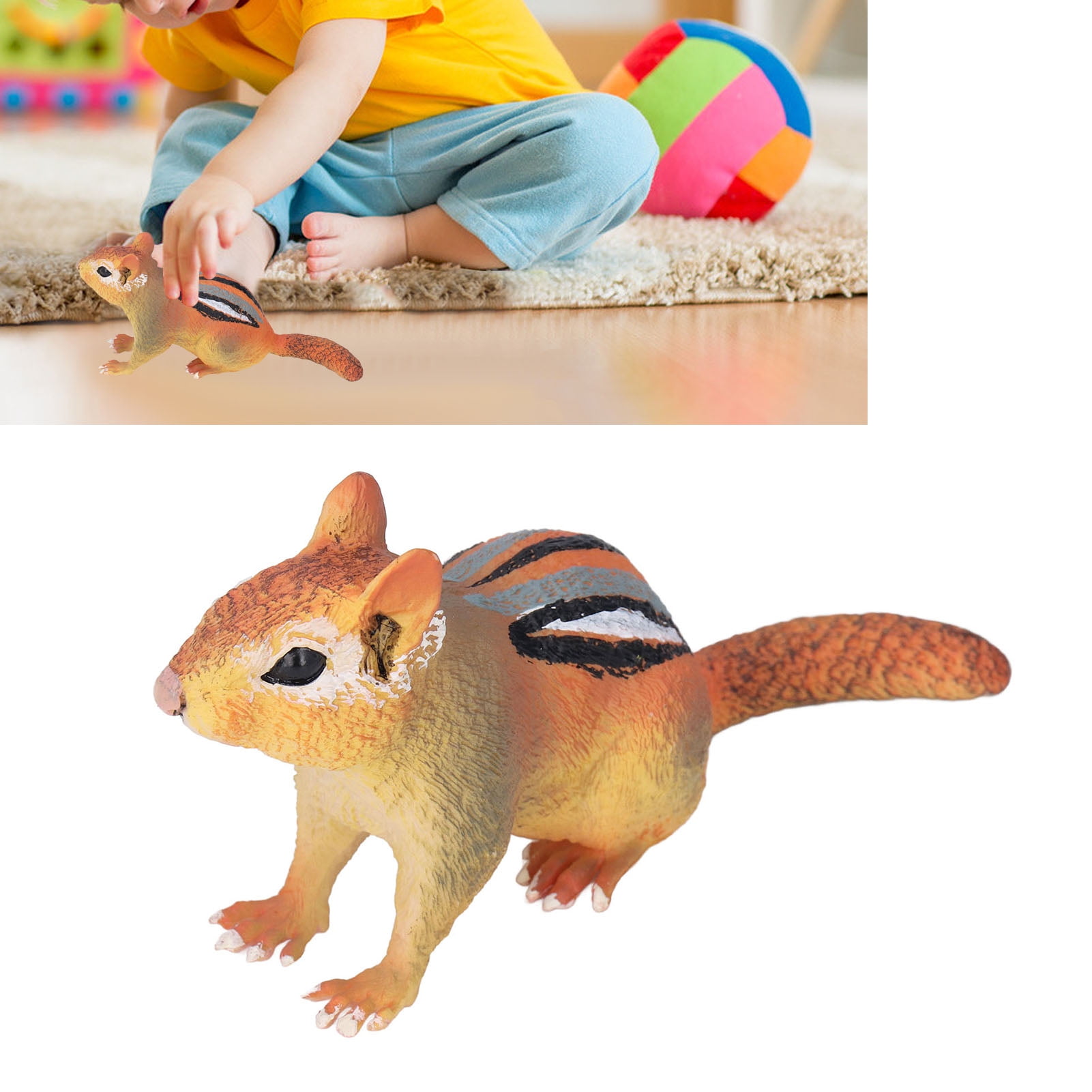 Spptty Chipmunk Toy Cute Lifelike Appearance Vivid Colors Eco Friendly