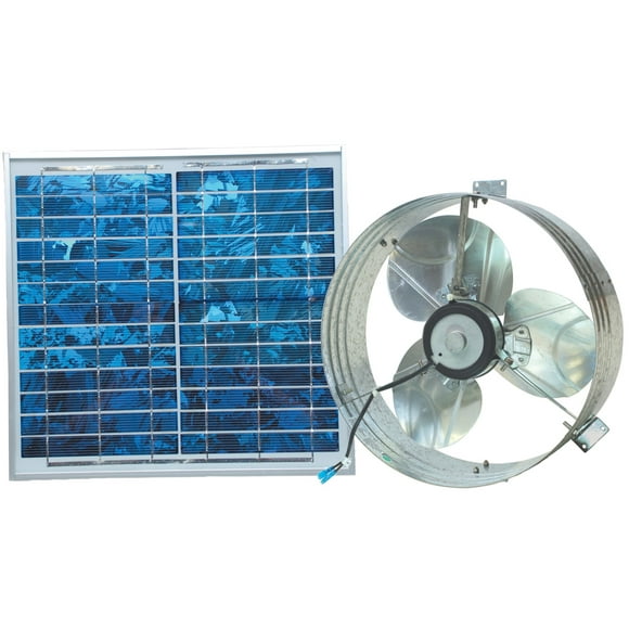 Ventamatic VX2515SOLUPS Solar Gable Attic Ventilator with 12.6-Watt 18-Volt DC Motor and 12.6-Watt Panel