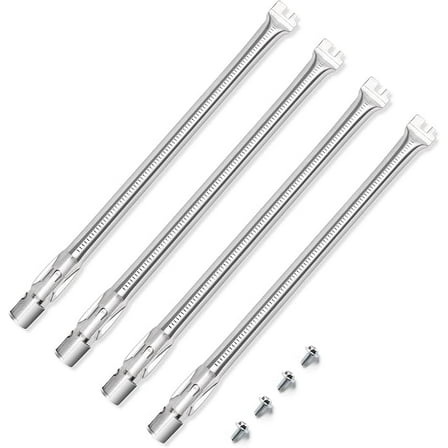 62752  Grill Burners for Weber Genesis 300, Genesis E-330, S-330 Gas Grills (2011-2016) with Front Controls, Stainless Steel, Pack of 4