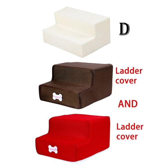 TIMIFIS Dog Pet Stairs Steps New 2 Steps Mesh Pet Non-slip Bottom Stairs And Ladder Cover CombinationFall/Winter