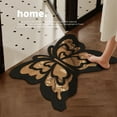 thumbnail image 5 of BINGLI 3D Optical Butterfly Area Rug - Quick-Dry Non-Slip Shag Bath Mat for Shower, Entryway or Tub - Washable Floor Carpet, 5 of 5