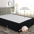 thumbnail image 2 of Dee's Collection Magic Bed Skirt 18 Inch Drop Length 100% Microfiber Fabric Pleated Split Corners (Twin XL-Black), 2 of 6