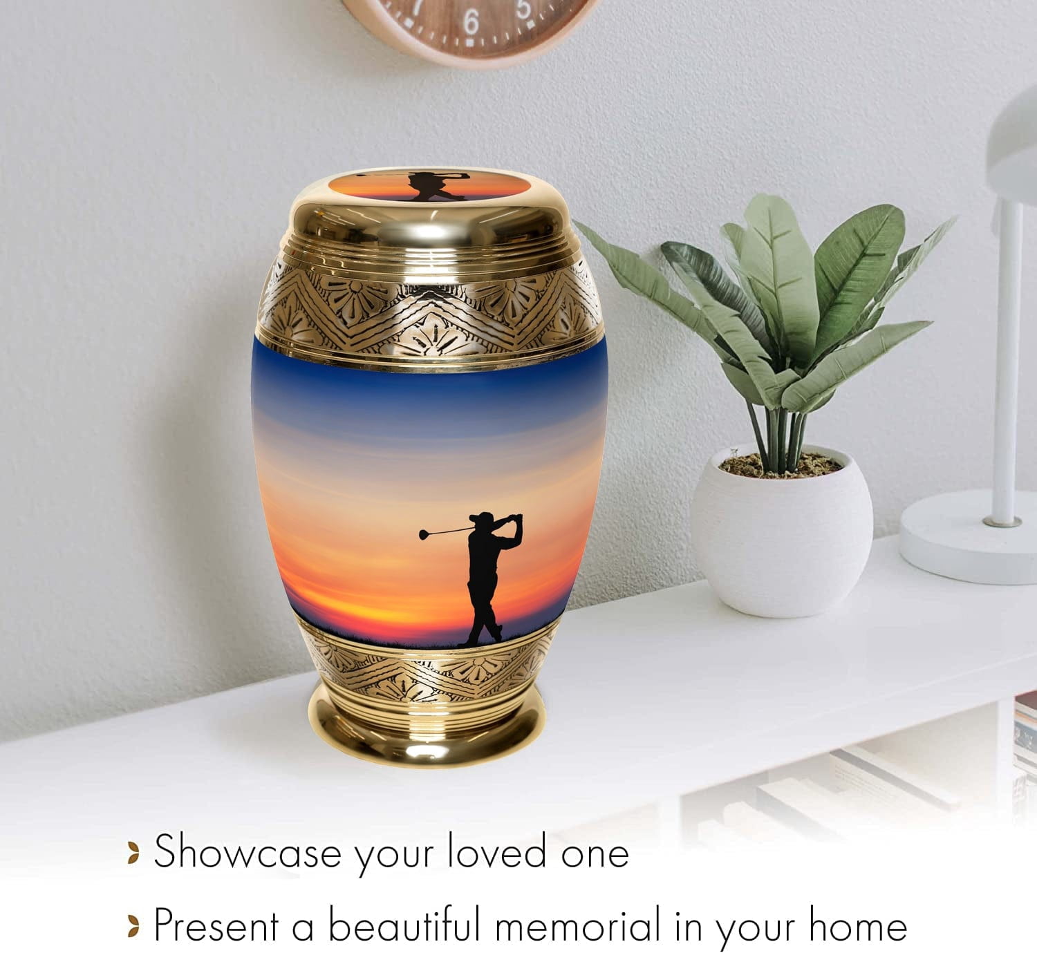 Gone Golfing Cremation Urns for Human Ashes Adult Urns for Cremation Ashes Urns for Adult Cremation Ashes Urns for Ashes Cremation Urns for Human Ashes Adult 200 Cubic Inches Large