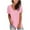 Pink, variant on Short Sleeve Shirts for Women Oversized Tshirts for Women's Comfort V-neck Solid Color Pocket Loose Fit Short Sleeve Shirt V Neck T Shirts for Women Womens Tops Shirts for Women Pink M