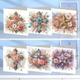 thumbnail image 3 of Tarjetas de felicitación Likrtyny hechas a Mano DIY pintura diamantes 6 Uds, 3 of 9