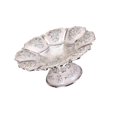 thumbnail image 1 of Gorgeous Cake Stand Serving Relief Pattern tray dried food W/ Base for Candy Bar Decoration Silver, 1 of 9
