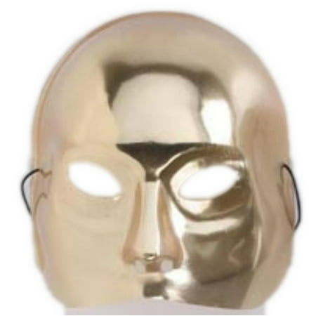 Adult size Gold or Silver or White Half Face Mask - Phantom of the Opera