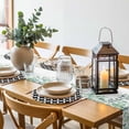 thumbnail image 6 of Black Rhombus Round 13 Inch Placemats Set of 4, Retro Abstract Geometric Pattern HeatResistant Non Slip Place Mats for Dining Table, Wipeable Braided Kitchen Table Mats for Housewarming, 6 of 9