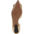 thumbnail image 5 of Franco Sarto Women's Nude Leather Elisha 2 Half d'Orsay Pointed Toe Flats 6.5M, 5 of 5