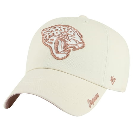 Women's '47  Natural Jacksonville Jaguars Ballpark Cheer Clean Up Adjustable Hat