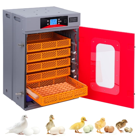 IMIKEYA Red Automatic Chicken Incubator for Eggs with Precise Temperature and Humidity