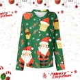 thumbnail image 2 of Krdevn Décoration de Noël, Chemise à Manches Longues Imprimée Décontractée pour Femmes, 2 of 3