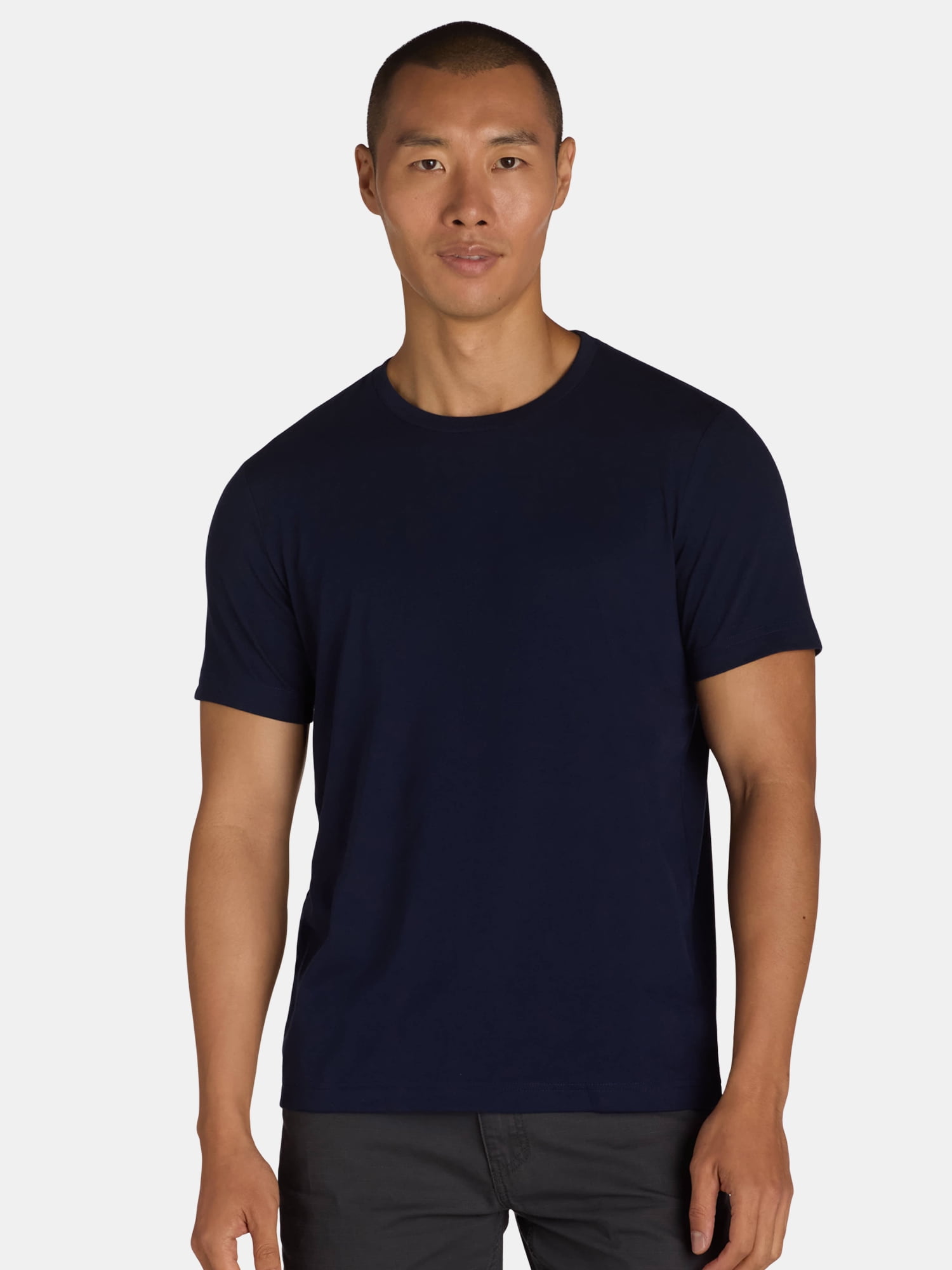 George Men's & Big Men's Classic Fit 3-Pack Crewneck Tee with Short Sleeves, Sizes XS-3XL