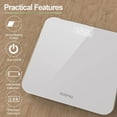 thumbnail image 4 of RENPHO Digital Body Weight Scale, Highly Accurate Scale for Body Weight with LED Display, Round Corner Design, Anti-Slip, 400 lb, White, 4 of 8