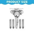 thumbnail image 3 of WHEANG Hooks for Hanging Circular Fixed Plate Hook Ceiling Hook Fixed Plate Hook One Size White, 3 of 7