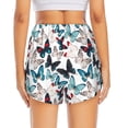 thumbnail image 4 of Goofa Butterfly Printed Women 2 in 1 Running Shorts,Quick Dry Athletic Workout Shorts,High Waisted Athletic Shorts with Liner Pockets-Small, 4 of 9