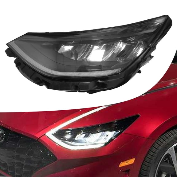 SHZICMY Left Side Headlight Replacement Full LED Light Fit for Hyundai Sonata 2020-2022