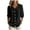 Black, variant on Womens 2026 Summer Cotton Blouse Peter Pan Collar Half Sleeve Puff Button Down Casual Work Shirt (Yellow, XXL)