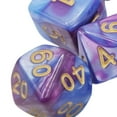 thumbnail image 3 of 7 Pieces Polyhedral Dices Set Durable Board Game board game polyhedral dices Props for Card Game Cafe Light Blue Violet, 3 of 7