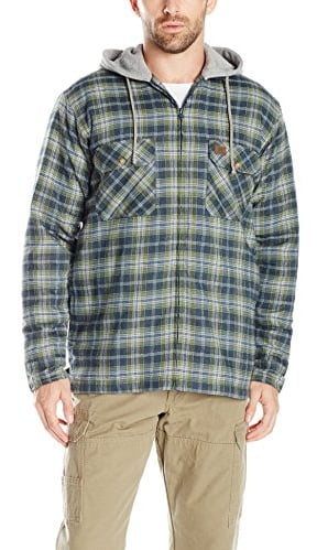 wrangler hooded flannel jacket