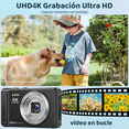 thumbnail image 5 of Cámara Digital  Bloosom 4k 64mp Autofocus Recargable 2 Baterías con 32gb Tarjeta SD Negro, 5 of 5