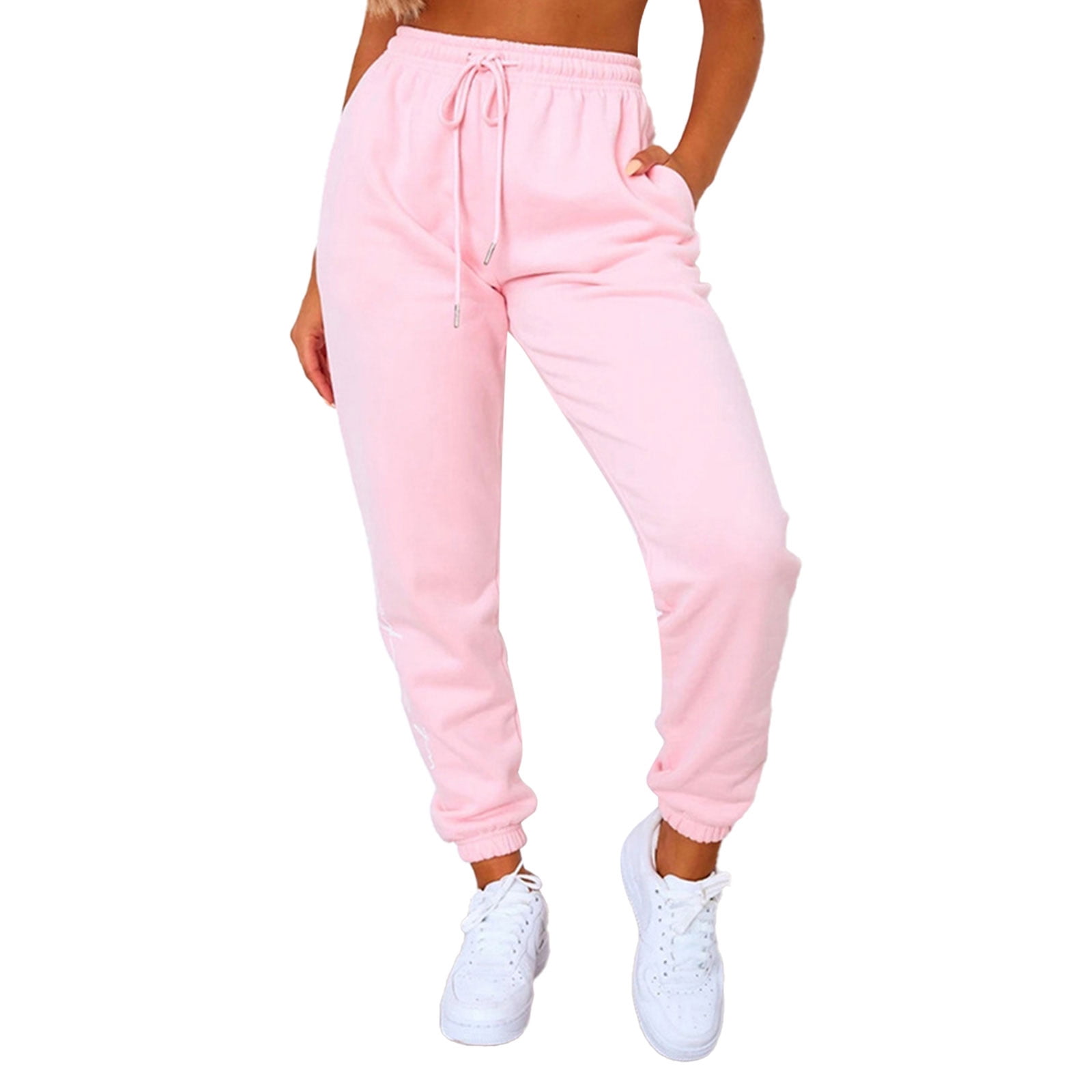 Diconna women's loose track pants high waist solid color training ...