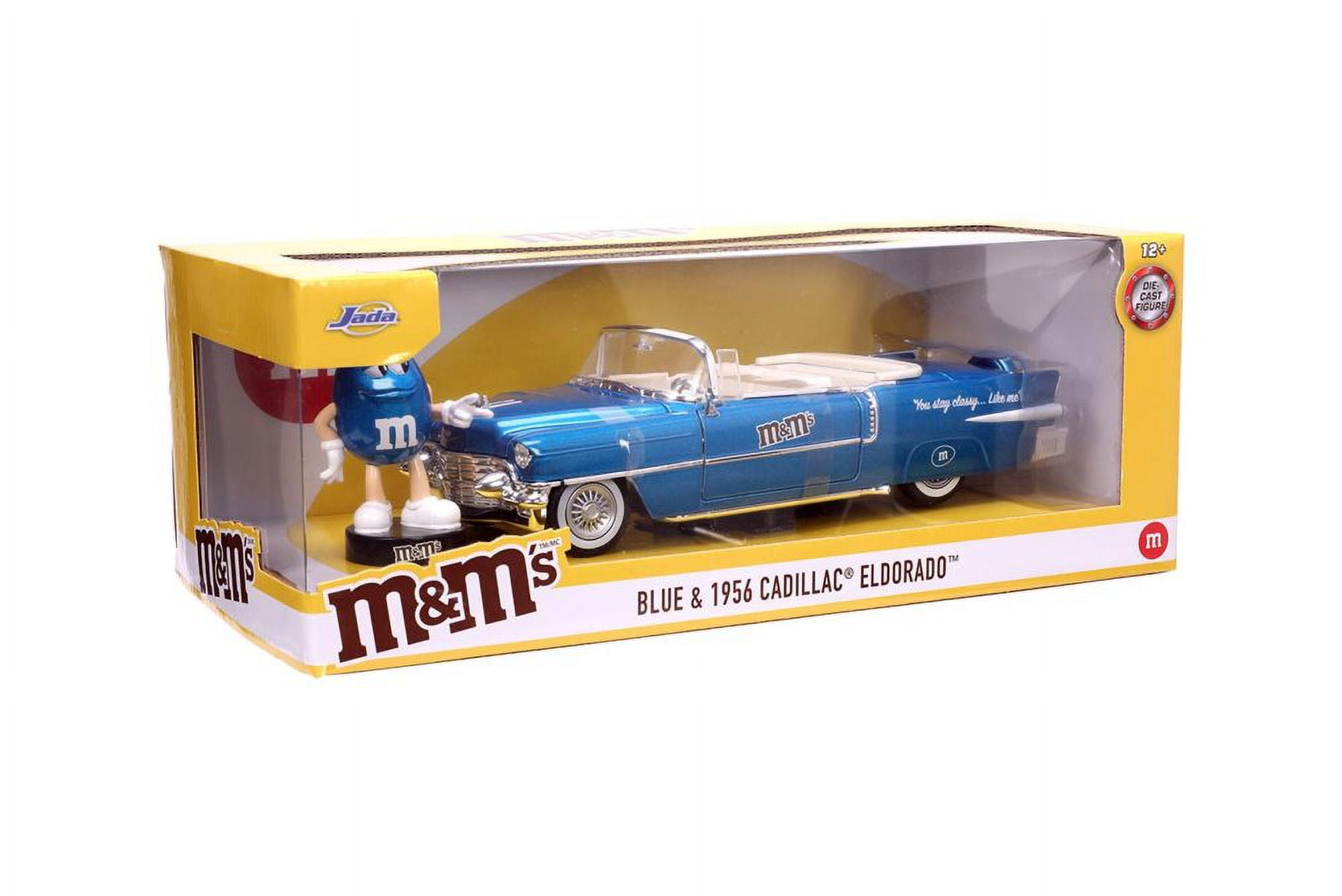 Jada Toys Hollywood Rides: Blue M&M and 1956 Cadillac