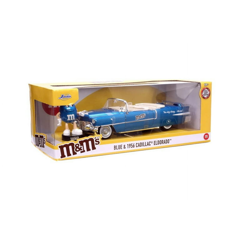 1956 Cadillac Eldorado Convertible w/ Blue M&M's Figure