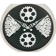 thumbnail image 3 of Trendy Stainless Steel Gear Wall Clock, 3 of 4