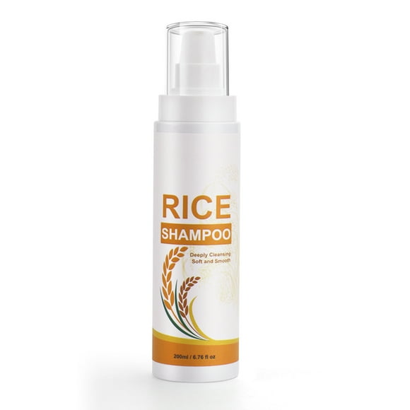 FcBaudy Hair Care Products Rice Shampoo Rice Essences Scalp Deeply Cleansing Moisturizing Fluffie Soft Shampoo 200ml a Shampoo
