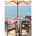 thumbnail image 2 of Easter Bunny Outdoor Tablecloth - 60x60 Inch Square Dining Table Cover, Spring Pink Flowers Rabbit Pastoral Botanical Waterproof Outdoor Table Cloth with Umbrella Hole & Zipper for Picnic/Patio/Party, 2 of 7